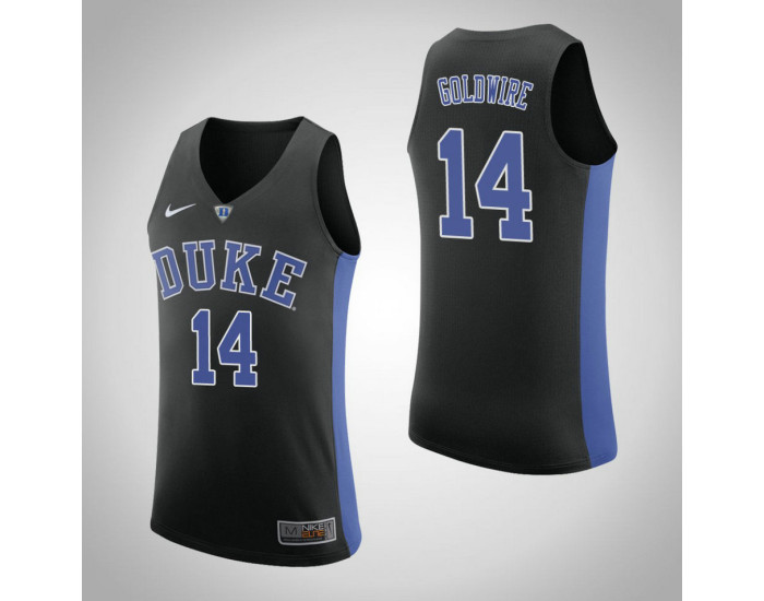 Duke Blue Devils #14 Jordan Goldwire Authentic College Basketball Jersey Black