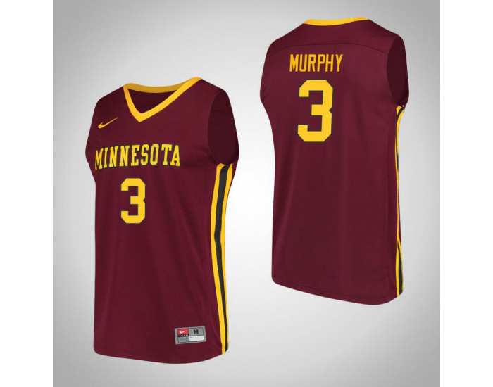 Youth Minnesota Golden Gophers #3 Jordan Murphy Performance Authentic College Basketball Jersey Maroon