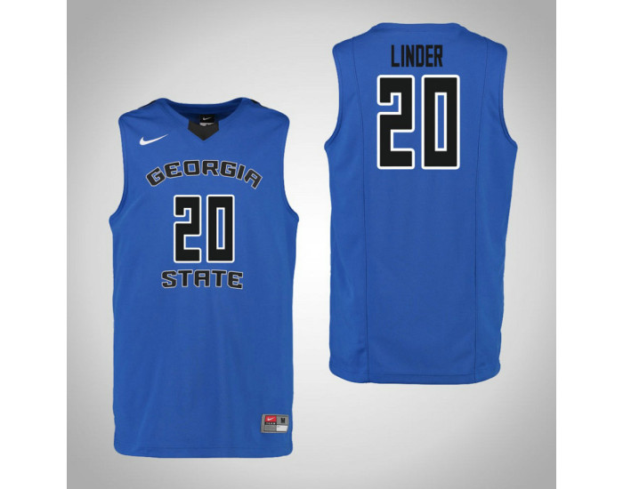 Youth Georgia State Panthers #20 Josh Linder Authentic College Basketball Jersey Blue