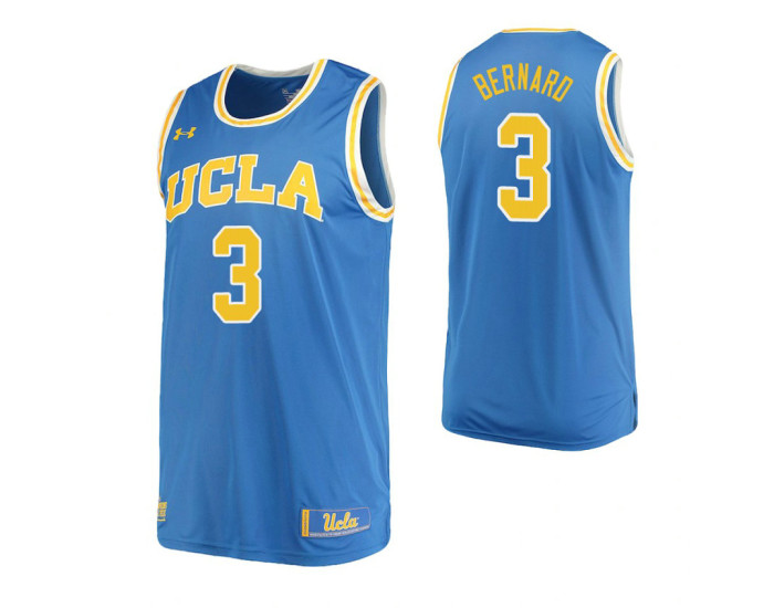 Youth UCLA Bruins #3 Jules Bernard Home Authentic College Basketball Jersey Blue