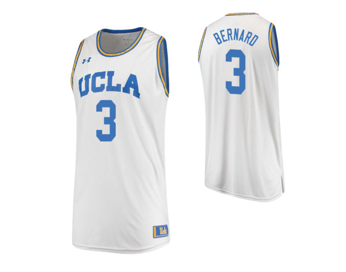 Youth UCLA Bruins #3 Jules Bernard Road Authentic College Basketball Jersey White