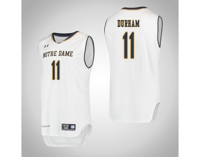 Youth Notre Dame Fighting Irish #11 Juwan Durham Authentic College Basketball Jersey White