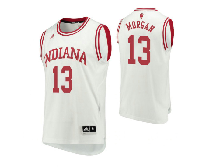 Indiana Hoosiers #13 Juwan Morgan Home Authentic College Basketball Jersey White