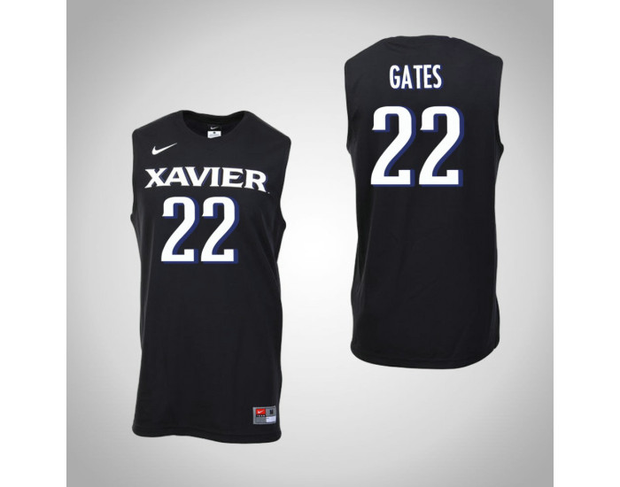 Youth Xavier Musketeers #22 Kaiser Gates Replica College Basketball Jersey Black