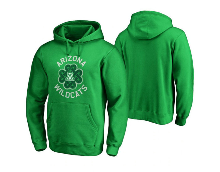 Arizona Wildcats Men's Kelly Green Fanatics Branded Hoodie
