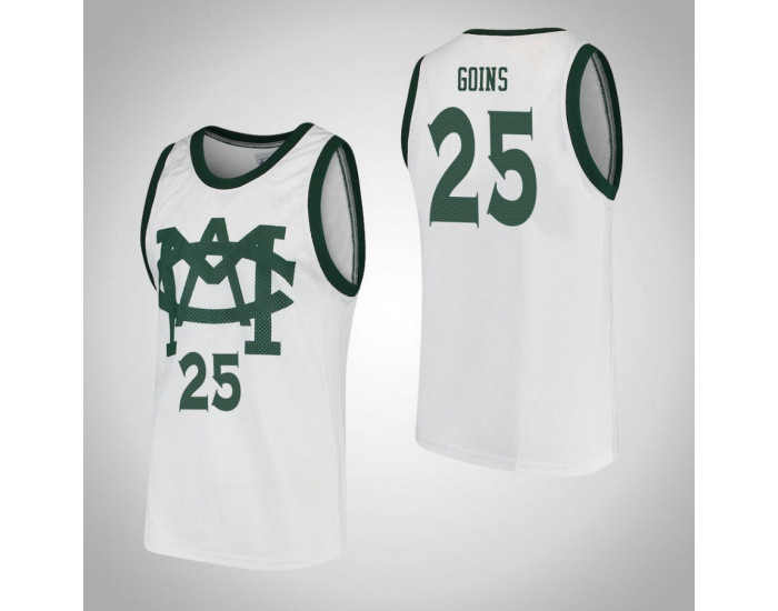 Michigan State Spartans #25 Kenny Goins Vault MAC Authentic College Basketball Jersey White