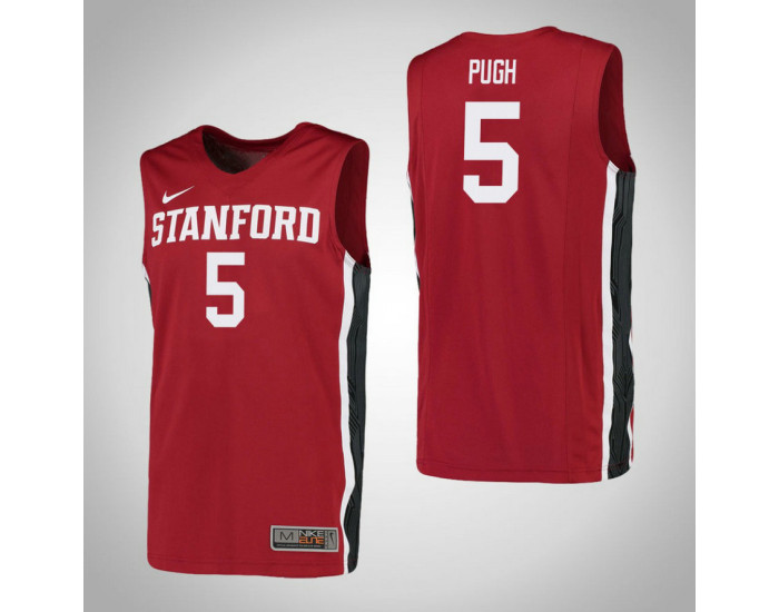 Stanford Cardinal #5 Kodye Pugh Authentic College Basketball Jersey Red
