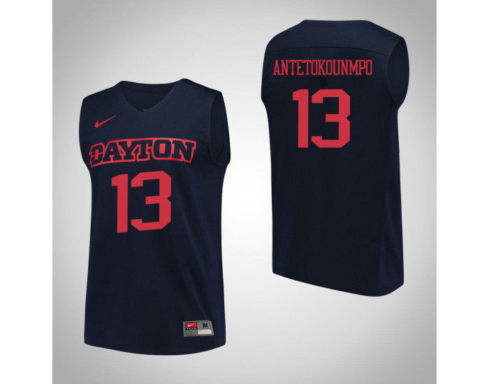 Dayton Flyers #13 Kostas Antetokounmpo Performance Authentic College Basketball Jersey Navy