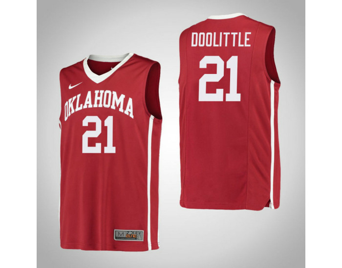 Oklahoma Sooners #21 Kristian Doolittle Authentic College Basketball Jersey Red