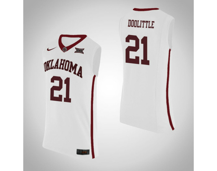 Oklahoma Sooners #21 Kristian Doolittle Authentic College Basketball Jersey White