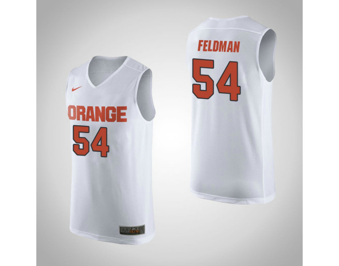 Syracuse Orange #54 Ky Feldman Authentic College Basketball Jersey White