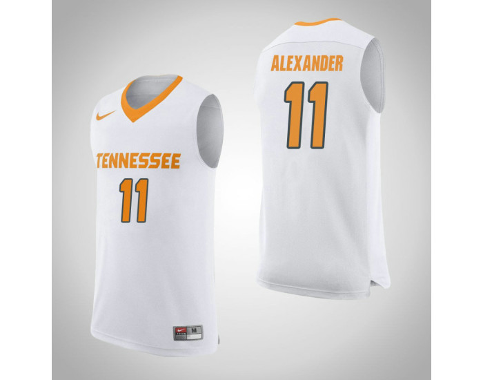 Tennessee Volunteers #11 Kyle Alexander Replica College Basketball Jersey White