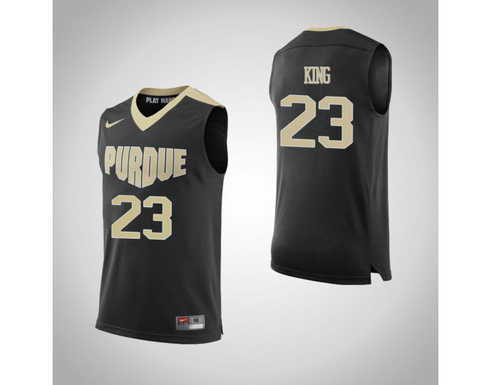 Purdue Boilermakers #23 Kyle King Replica College Basketball Jersey Black