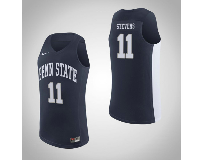 Youth Penn State Nittany Lions #11 Lamar Stevens Replica College Basketball Jersey Navy