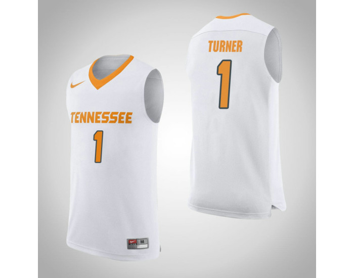 Youth Tennessee Volunteers #1 Lamonte Turner Replica College Basketball Jersey White