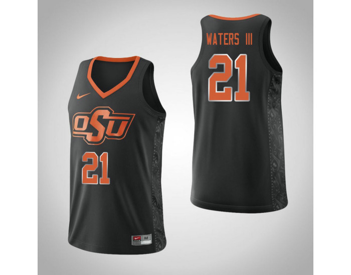 Youth Oklahoma St Cowboys #21 Lindy Waters III Replica College Basketball Jersey Black