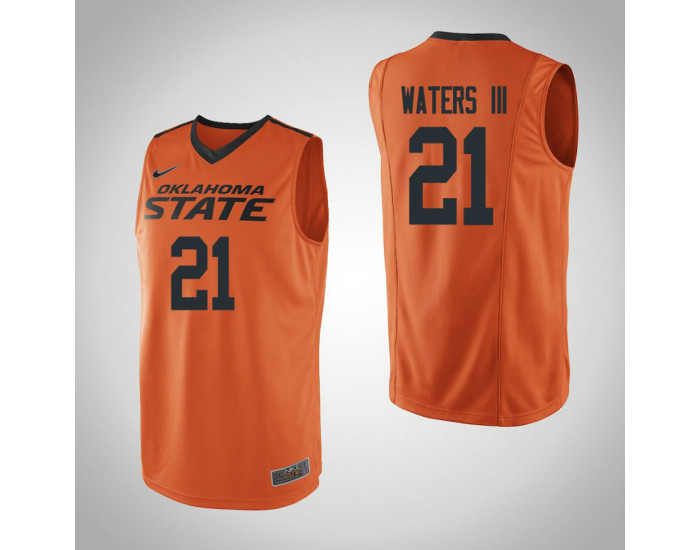 Oklahoma St Cowboys #21 Lindy Waters III Authentic College Basketball Jersey Orange