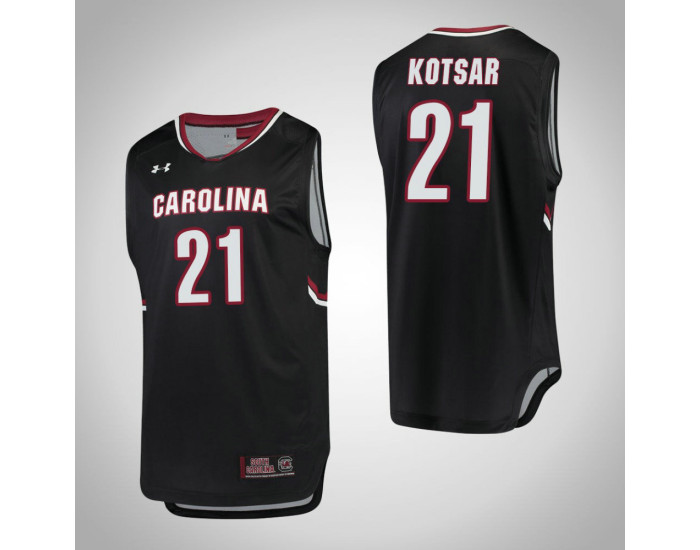 Youth South Carolina Gamecocks #21 Maik Kotsar Authentic College Basketball Jersey Black