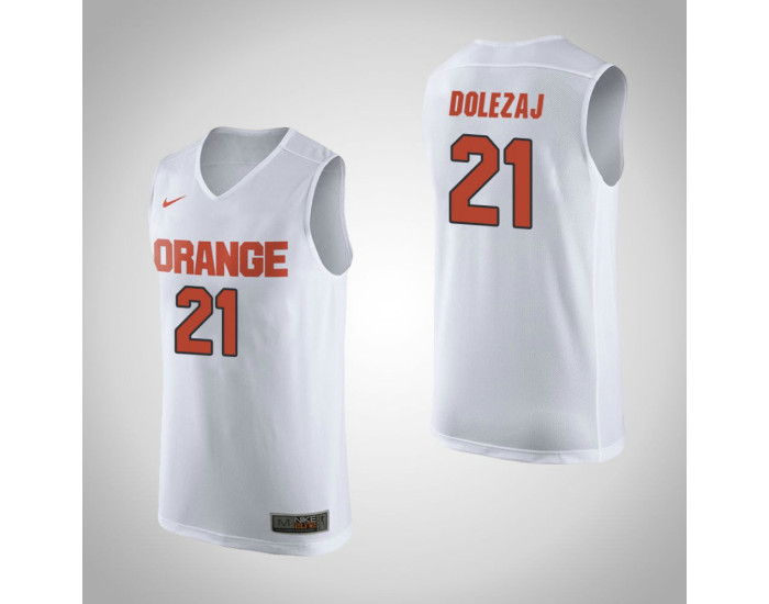 Youth Syracuse Orange #21 Marek Dolezaj Authentic College Basketball Jersey White