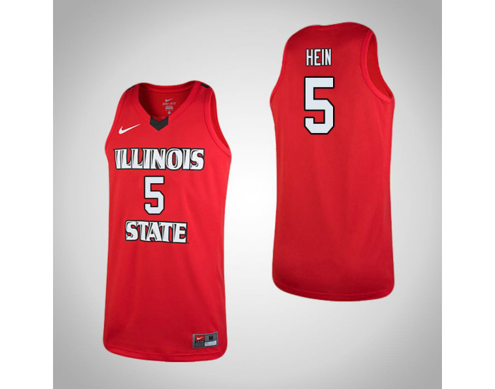 Illinois State Redbirds #5 Matt Hein Authentic College Basketball Jersey Red