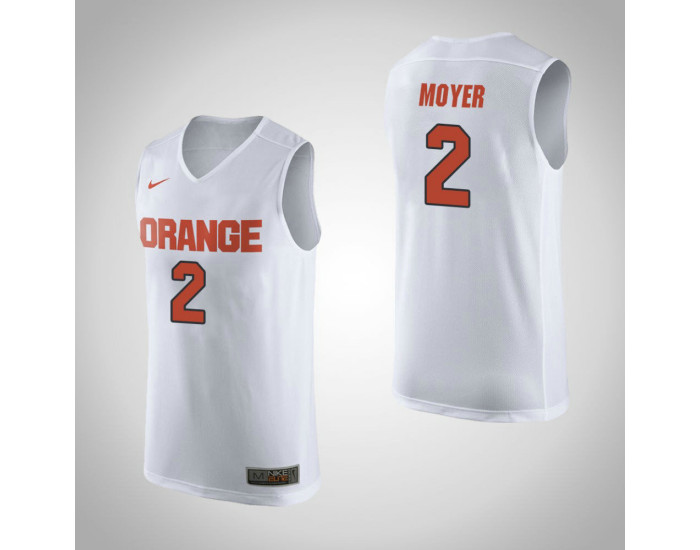 Youth Syracuse Orange #2 Matthew Moyer Authentic College Basketball Jersey White