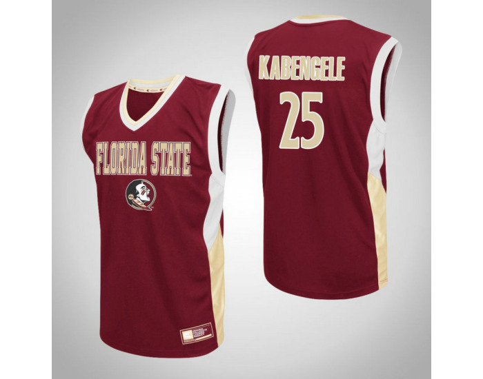 Youth Florida State Seminoles #25 Mfiondu Kabengele Fadeaway Replica College Basketball Jersey Red
