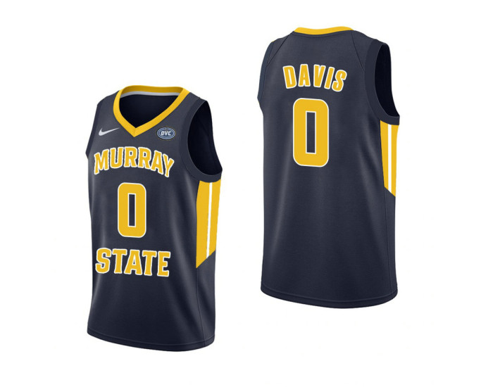 Youth Murray State Racers Mike Davis Replica College Basketball Jersey Navy