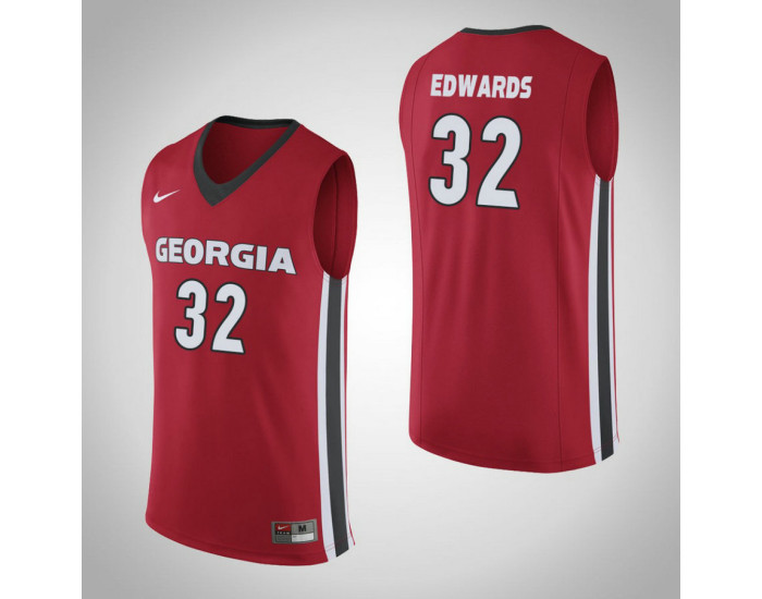 Youth Georgia Bulldogs #32 Mike Edwards Replica College Basketball Jersey Red