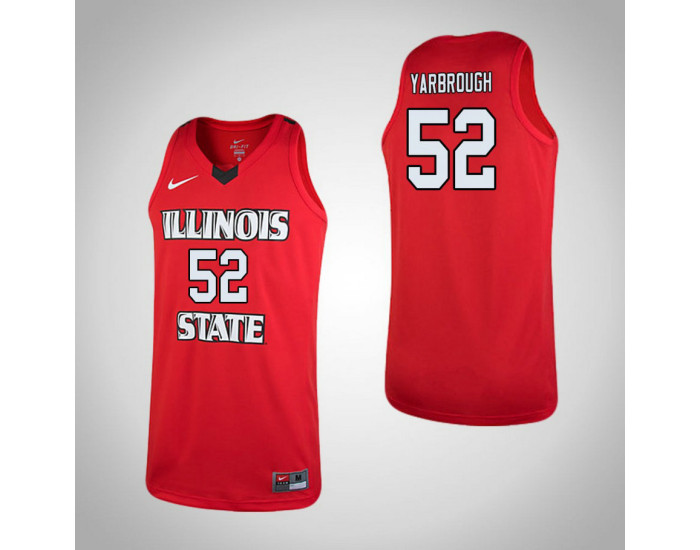 Youth Illinois State Redbirds #52 Milik Yarbrough Authentic College Basketball Jersey Red