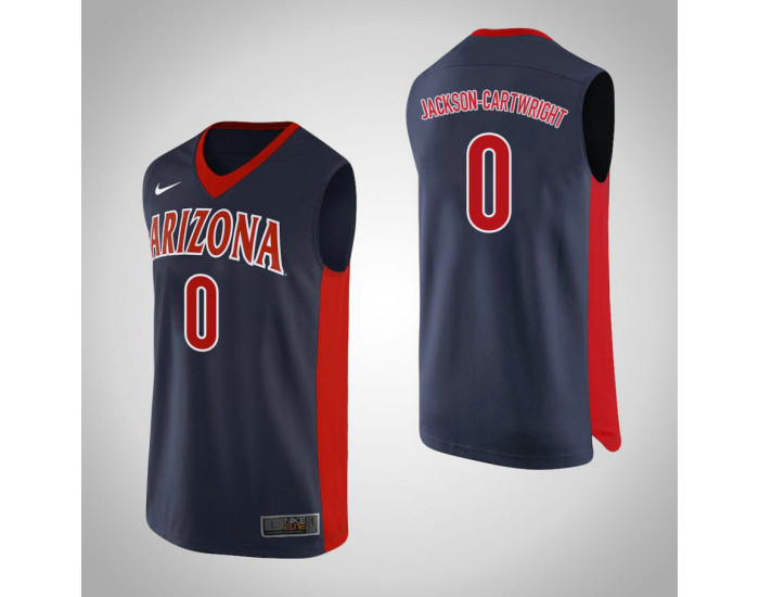 Youth Arizona Wildcats #0 Parker Jackson-Cartwright Replica College Basketball Jersey Navy