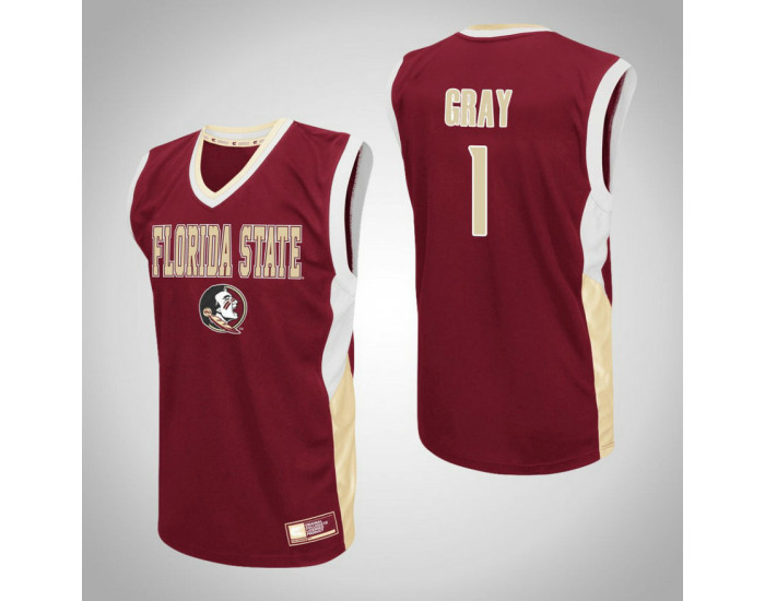 Youth Florida State Seminoles #1 Raiquan Gray Fadeaway Authentic College Basketball Jersey Red