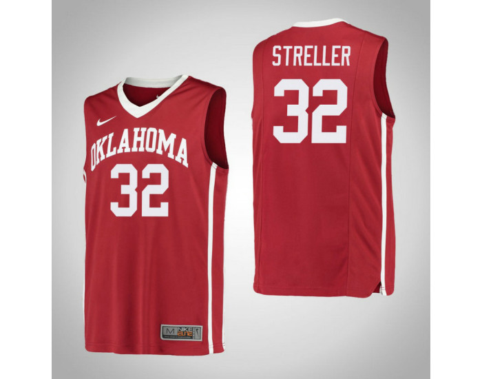 Oklahoma Sooners #32 Read Streller Replica College Basketball Jersey Red