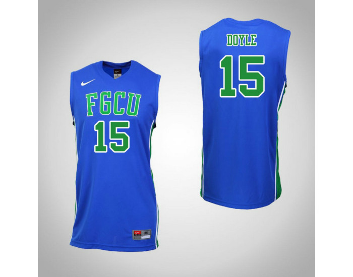 Florida Gulf Coast Eagles #15 Ricky Doyle Replica College Basketball Jersey Royal