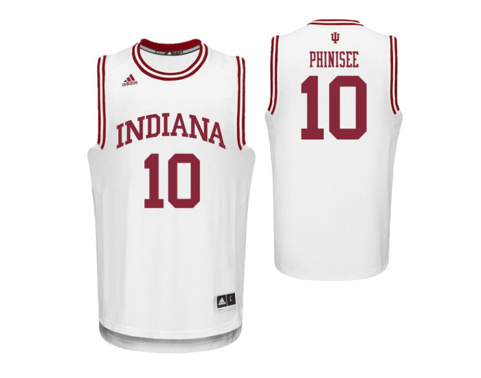 Indiana Hoosiers #10 Rob Phinisee White Replica College Basketball Jersey