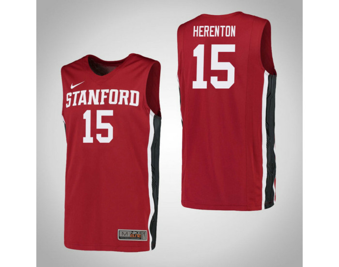 Youth Stanford Cardinal #15 Rodney Herenton Replica College Basketball Jersey Red