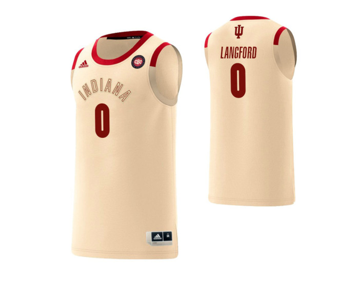 Indiana Hoosiers #0 Romeo Langford Harlem Renaissance Authentic College Basketball Jersey Cream