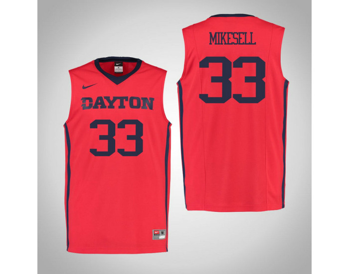 Dayton Flyers #33 Ryan Mikesell Authentic College Basketball Jersey Red