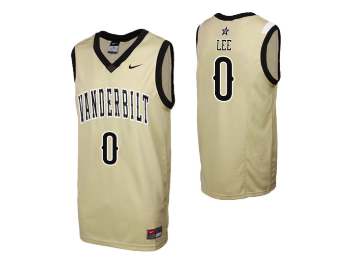 Vanderbilt Commodores Saben Lee Replica College Basketball Jersey Gold