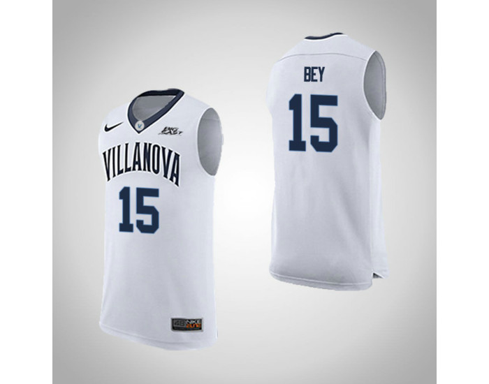 Youth Villanova Wildcats #15 Saddiq Bey Road Replica College Basketball Jersey White