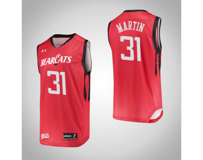 Cincinnati Bearcats #31 Sam Martin Authentic College Basketball Jersey Red