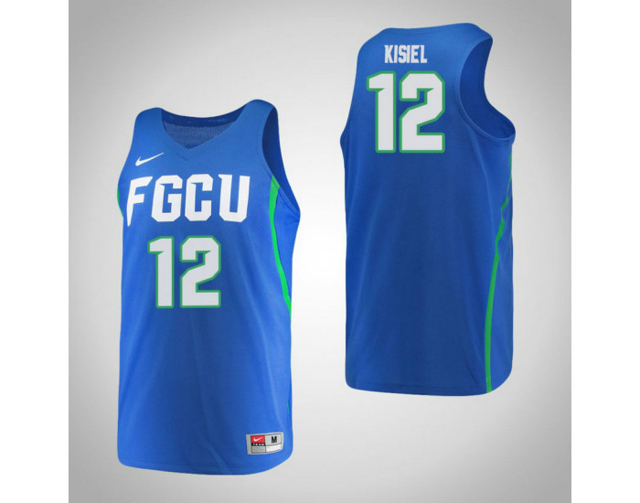 Youth Florida Gulf Coast Eagles #12 Samantha Kisiel Authentic College Basketball Jersey Blue