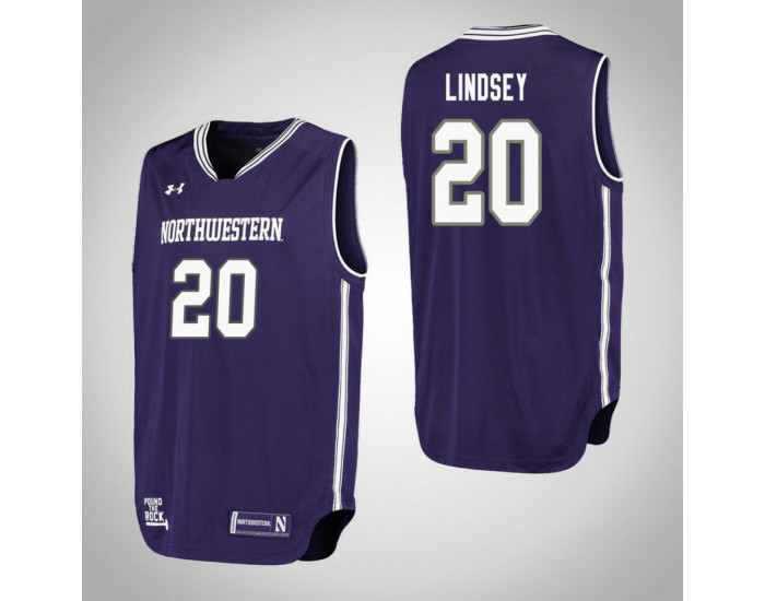 Youth Northwestern Wildcats #20 Scottie Lindsey Performance Authentic College Basketball Jersey Purple