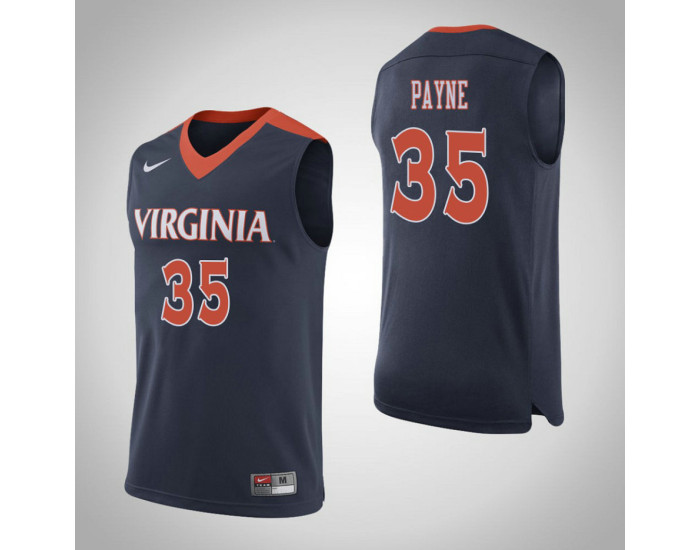 Virginia Cavaliers #35 Shakyna Payne Replica College Basketball Jersey Navy