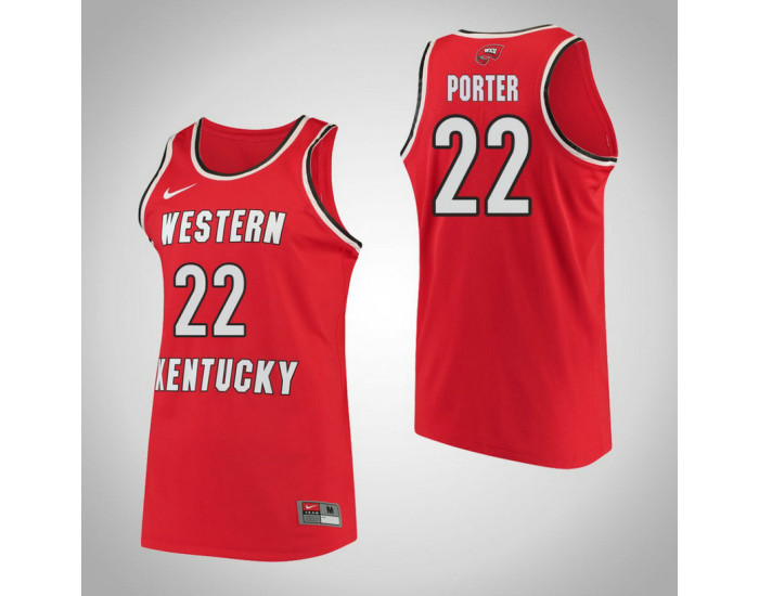 Youth Western Kentucky #22 Sherry Porter Performance Replica College Basketball Jersey Red