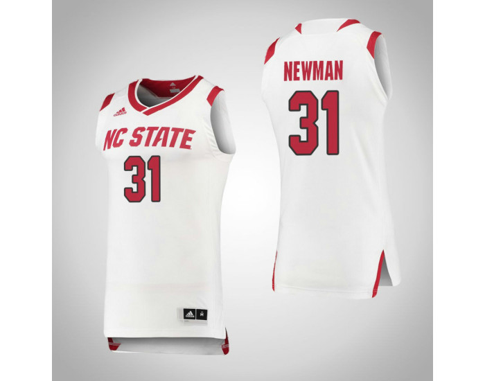 NC State Wolfpack #31 Spencer Newman Authentic College Basketball Jersey White