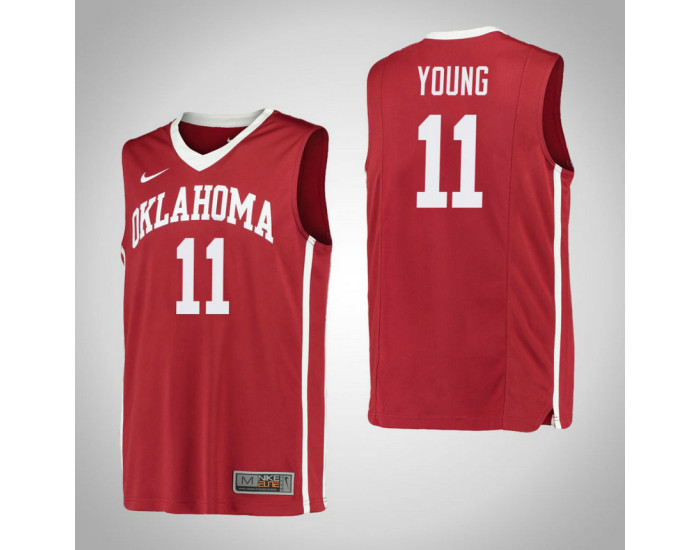 Youth Oklahoma Sooners #11 Trae Young Authentic College Basketball Jersey Red