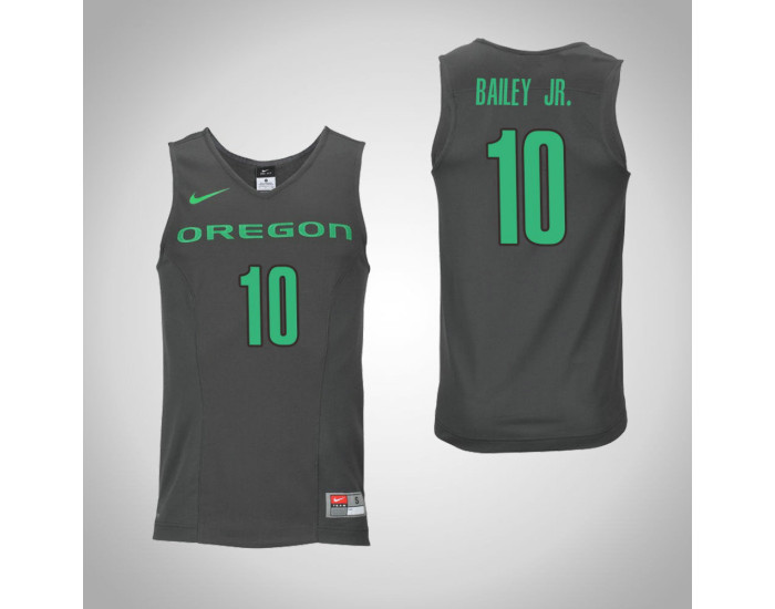 Youth Oregon Ducks #10 Victor Bailey Jr. Replica College Basketball Jersey Gray