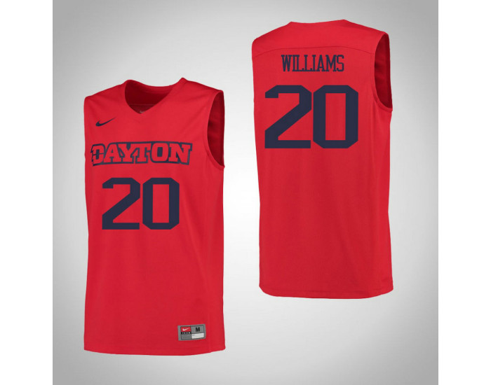 Dayton Flyers #20 Xeyrius Williams Authentic College Basketball Jersey Red