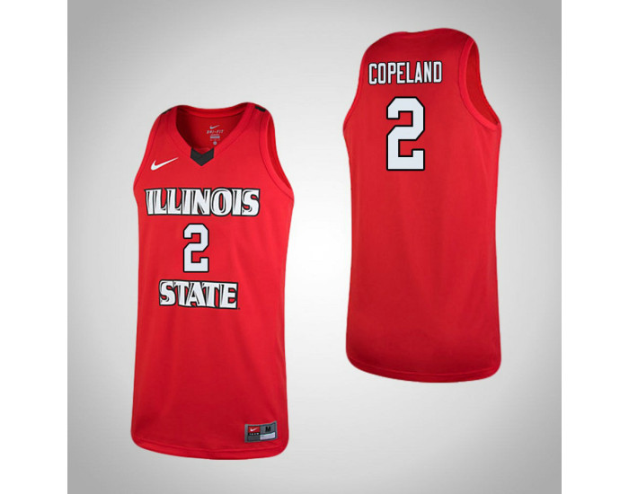 Illinois State Redbirds #2 Zach Copeland Authentic College Basketball Jersey Red