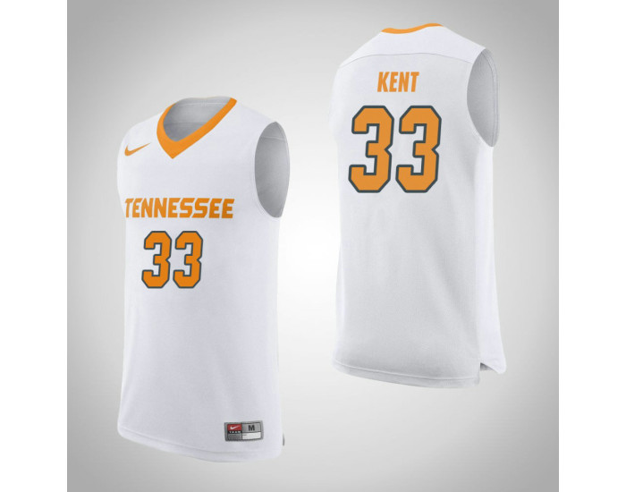Tennessee Volunteers #33 Zach Kent Authentic College Basketball Jersey White